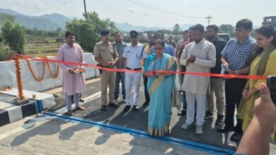 विधानसभा अध्यक्ष ने किया मालन पुल का लोकार्पण