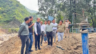 सचिव शैलेष बगोली ने आपदा से क्षतिग्रस्त पेयजल लाइनों को जल्द से जल्द दुरुस्त करने के निर्देश दिए