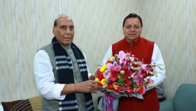 सीएम धामी ने नई दिल्ली में रक्षा मंत्री राजनाथ सिंह से की मुलाकात