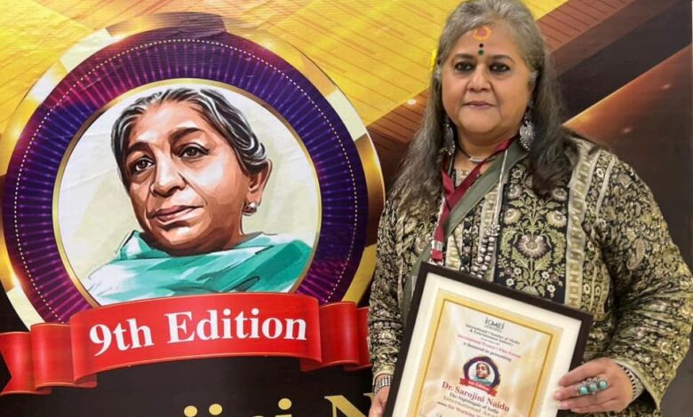 दून की अंजलि नौड़ियाल को 9वां डॉ. सरोजिनी नायडू अंतरराष्ट्रीय कार्यरत महिला सम्मान से नवाज़ा गया