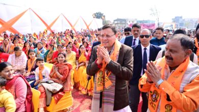 मुख्यमंत्री पुष्कर सिंह धामी ने  बालावाला में विराट हिन्दू सम्मेलन में किया प्रतिभाग