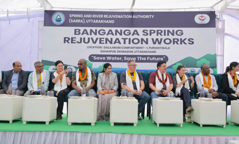 जल संरक्षण मॉडल देखने पुरोहितवाला पहुंचा आईयूसीएन का अंतराष्ट्रीय दल,