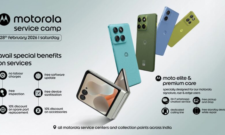 मोटोरोला ने अपने सभी सर्विस टचप्‍वाइंट पर लॉन्‍च किया नेशनवाइड मंथली सर्विस कनेक्‍ट और फ्री डोरस्‍टेप सर्विस