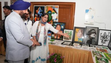 वसंतोत्सव में आर्ट गैलरी और फोटो प्रदर्शनी का राज्यपाल ने किया अवलोकन