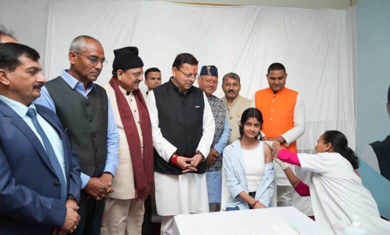 प्रधानमंत्री नरेंद्र मोदी ने अजमेर से किया देशव्यापी एचपीवी टीकाकरण अभियान का शुभारंभ, मुख्यमंत्री पुष्कर सिंह धामी ने हल्द्वानी मेडिकल कॉलेज से लिया वर्चुअल भाग प्रधानमंत्री नरेंद्र मोदी ने अजमेर से किया देशव्यापी एचपीवी टीकाकरण अभियान का शुभारंभ, मुख्यमंत्री पुष्कर सिंह धामी ने हल्द्वानी मेडिकल कॉलेज से लिया वर्चुअल भाग