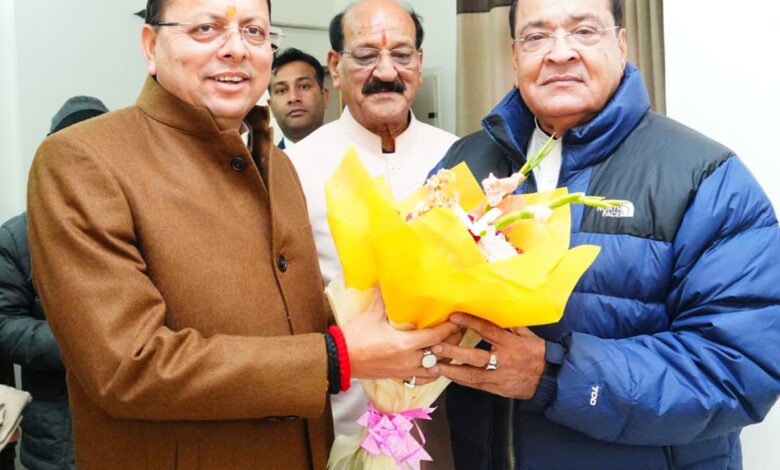 भराड़ीसैंण में मुख्यमंत्री धामी की सक्रियता, विधानसभा अध्यक्ष व नेता प्रतिपक्ष से की शिष्टाचार भेंट