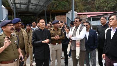 मुख्य सचिव ने किया भवाली-रातिघाट बाईपास, श्री कैंचीधाम मंदिर में निर्माण कार्यों का स्थलीय निरीक्षण