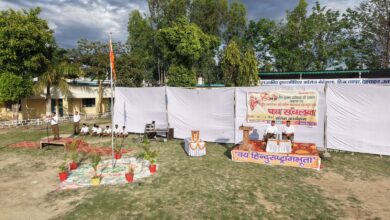 हिंदू नववर्ष चैत्र प्रतिपदा पर भव्य पथ संचलन संगम