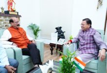 मुख्यमंत्री धामी से कैबिनेट मंत्री सुबोध उनियाल ने की शिष्टाचार भेंट