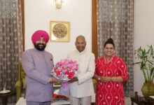 राज्यपाल गुरमीत सिंह ने पूर्व राष्ट्रपति रामनाथ कोविंद से की शिष्टाचार भेंट