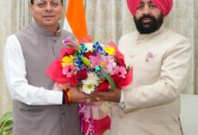 मुख्यमंत्री पुष्कर सिंह धामी ने राज्यपाल लेफ्टिनेंट जनरल (रिटा) गुरमीत सिंह से की शिष्टाचार भेंट