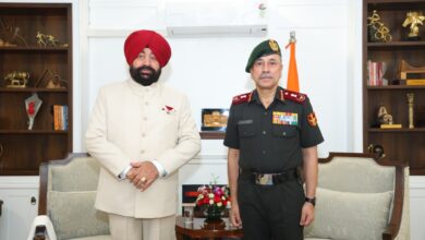 राज्यपाल गुरमीत सिंह ने सीडीएस जनरल एन. एस. राजा सुब्रमणि से की शिष्टाचार भेंट, राष्ट्रीय सुरक्षा पर हुई चर्चा
